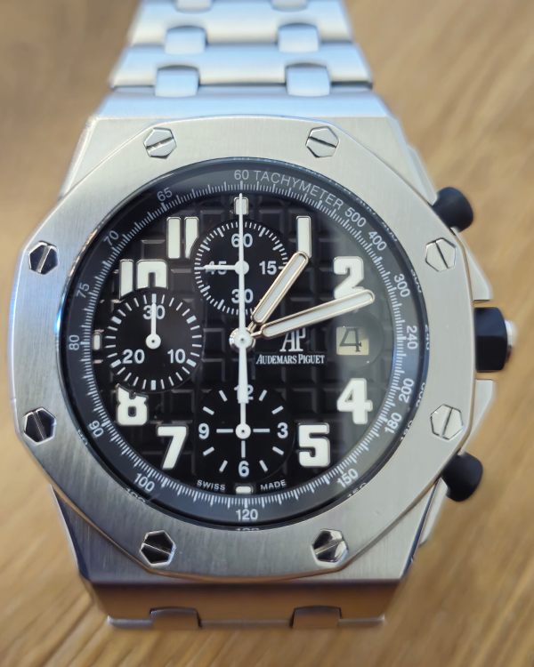 2010 Audemars Piguet Royal Oak Offshore 42MM Black Dial Steel Bracelet (26170ST.OO.1000ST.08)