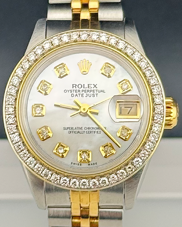 Rolex Lady-Datejust 26MM Aftermarket White Dial Two-Tone Jubilee Bracelet (69173)