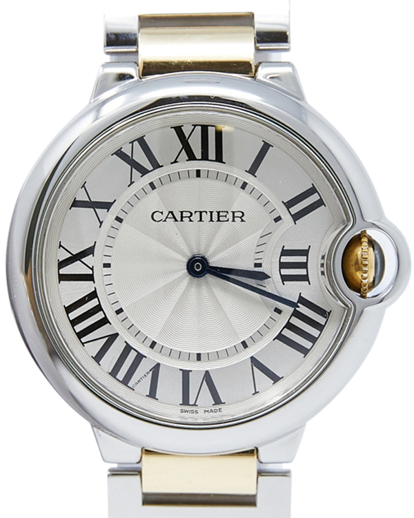 Cartier Ballon Bleu 42MM Silver Dial Two-Tone Bracelet (W2BB0031)