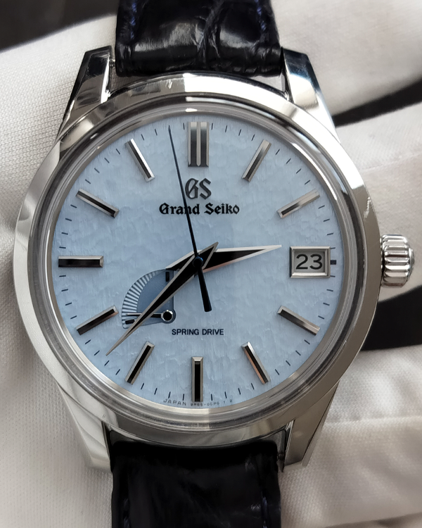 2021 Grand Seiko Elegance Collection 40.2MM Blue "Snowflake" Dial Leather Strap (SBGA407G)