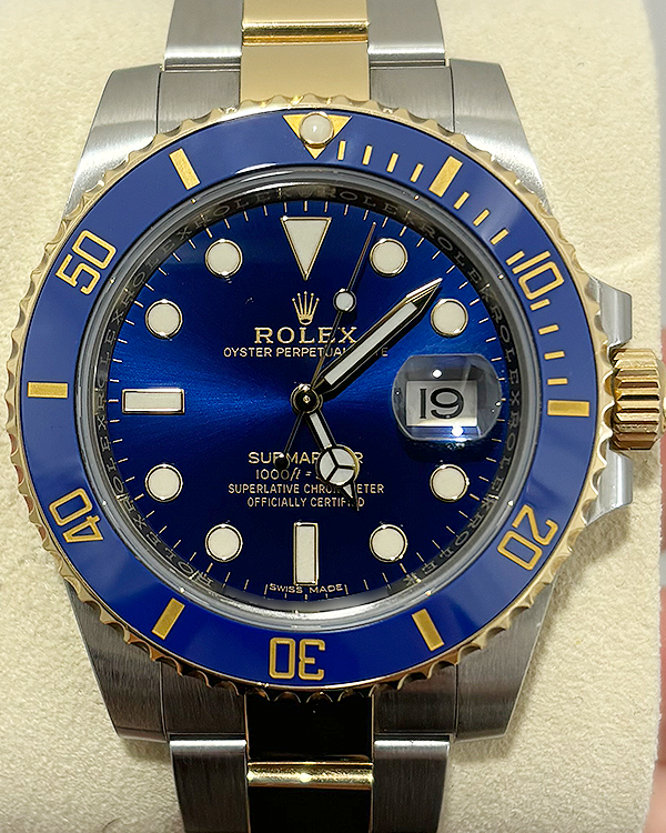 2019 Rolex Submariner "Bluesy" 40MM Blue Dial Two-Tone Oyster Bracelet (116613LB)