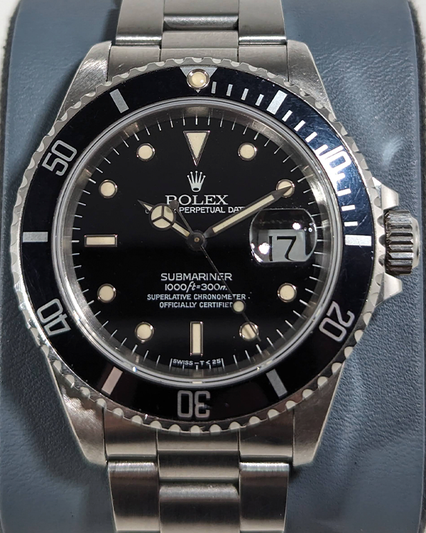 Rolex Submariner Date 40MM Black Dial Steel Bracelet (16610)