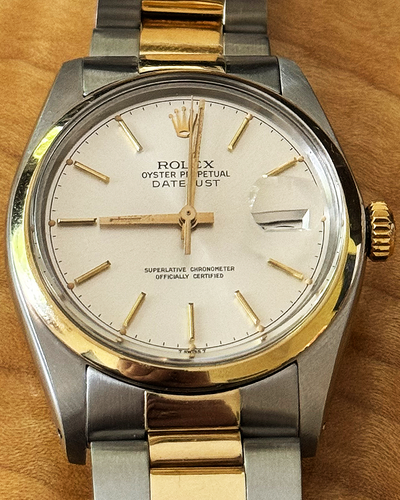 Rolex Datejust 36MM White Dial Two-Tone Oyster Bracelet (16003)