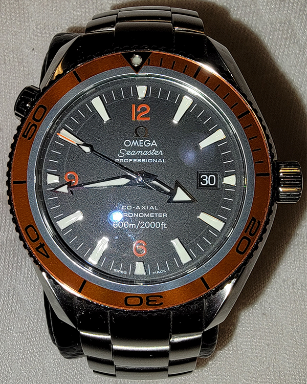 2005 Omega Seamaster Planet Ocean 42MM Black Dial Steel Bracelet (2209.50.00)