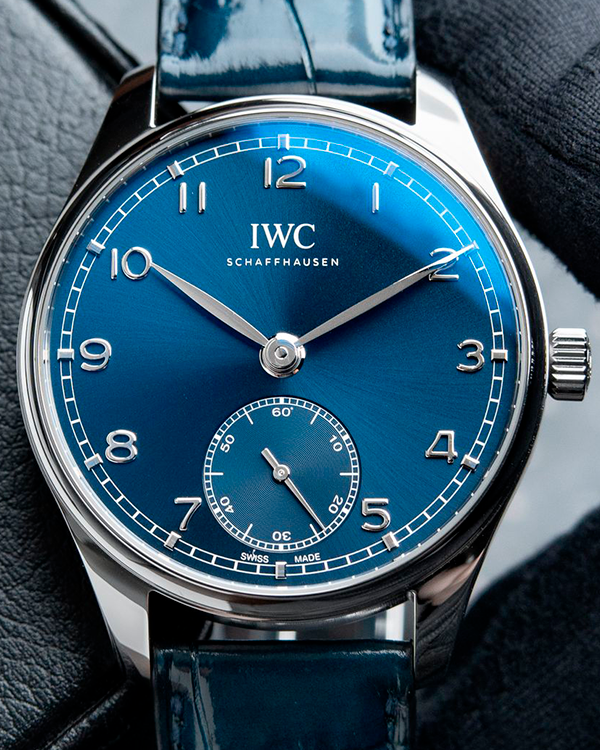 2022 IWC Schaffhausen Portugieser Automatic 40MM Blue Dial Leather Strap (IW358305)