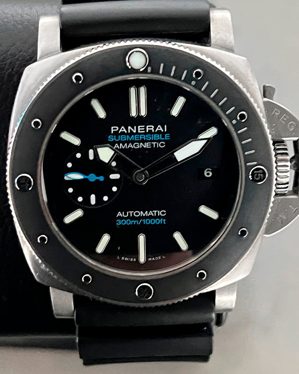 2019 Panerai Luminor Submersible 1950 3 Days 47MM Black Dial Rubber Strap (PAM01389)