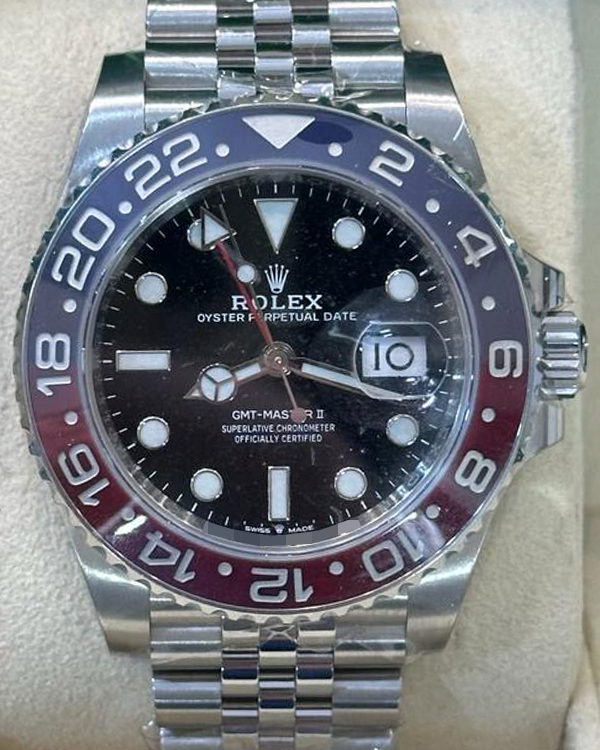 2020 Rolex GMT-Master II "Pepsi" 40MM Black Dial Oystersteel Jubilee Bracelet (126710BLRO)