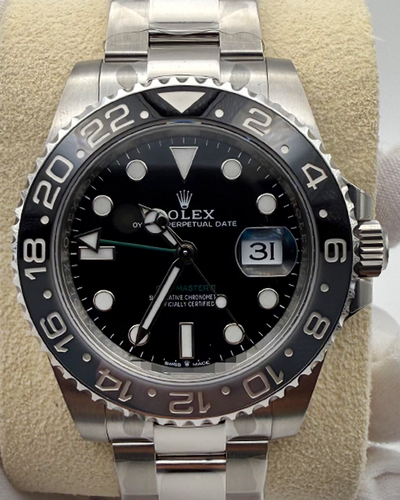 2024 Rolex GMT-Master II "Bruce Wayne" 40MM Black Dial Oyster Bracelet (126710GRNR)