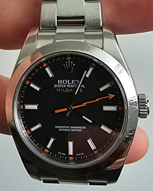 2011 Rolex Milgauss 40MM Black Dial Oyster Bracelet (116400)