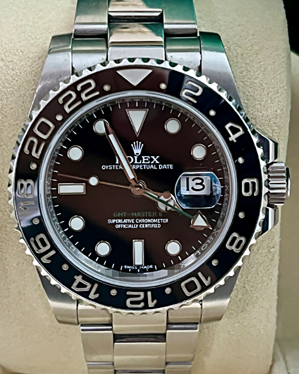 2015 Rolex GMT-Master II 40MM Black Dial Oyster Bracelet (116710LN)