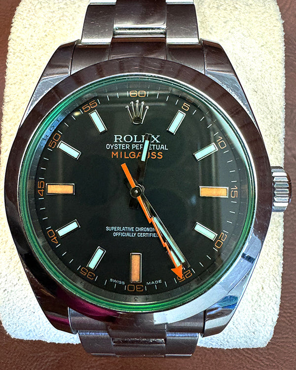 Rolex Milgauss 40MM Black Dial Oyster Bracelet (116400GV)