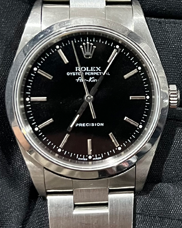 Rolex Air-King 34MM Black Dial Steel Bracelet (14000)