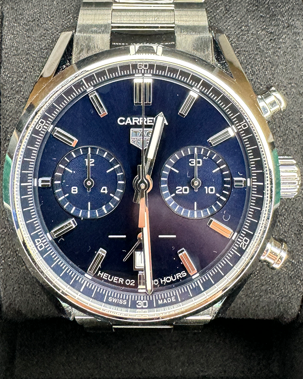 2023 Tag Heuer Carrera Calibre 42MM Blue Dial Steel Bracelet (CBN2011.BA0642)