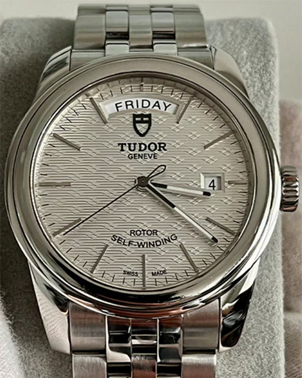 Tudor Glamour Date-Day 39MM Silver Dial Steel Bracelet (M56000-0003)