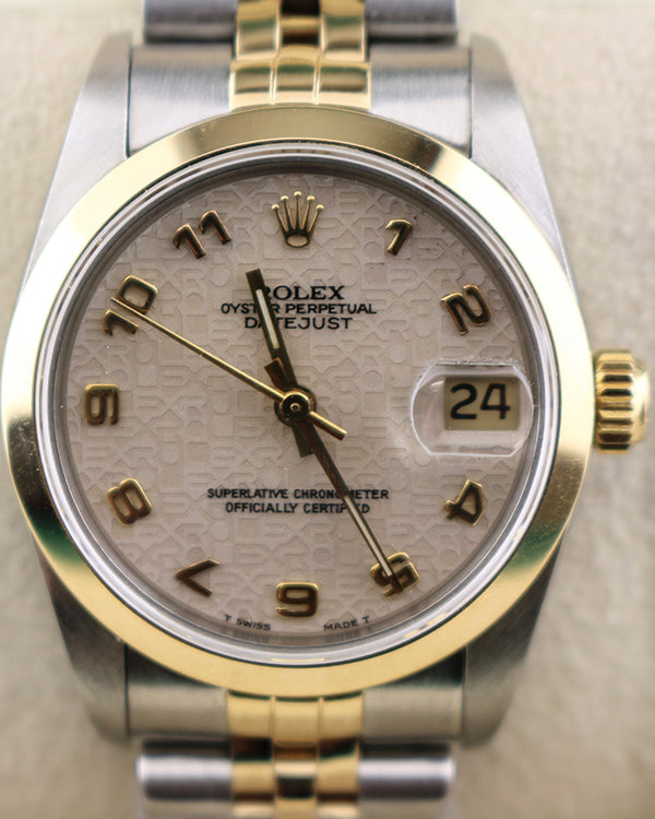 Rolex Datejust 31MM White Dial Two-Tone Jubilee Bracelet (68243)