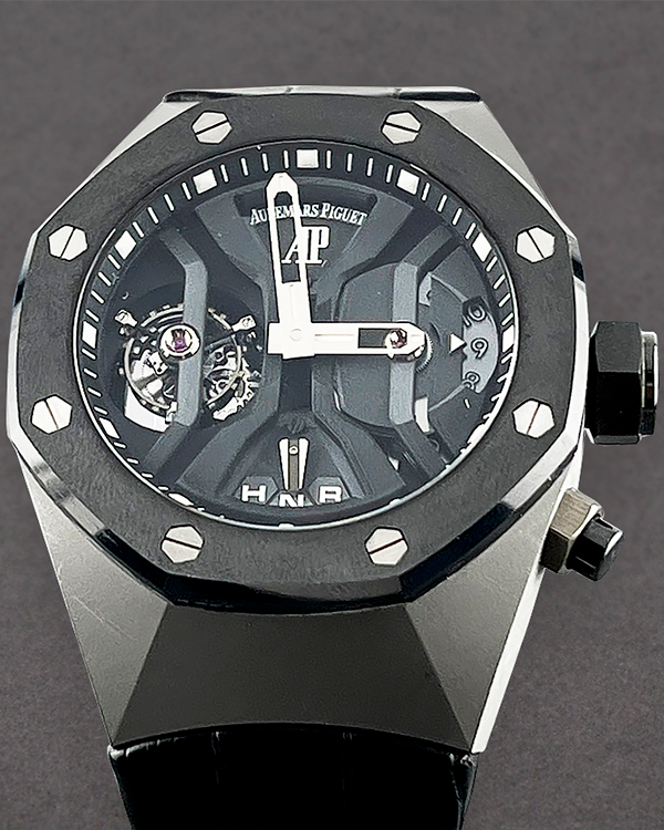 Audemars Piguet Royal Oak Concept Tourbillon 44MM Skeleton Dial Leather Strap (26560IO.OO.D002CA.01)