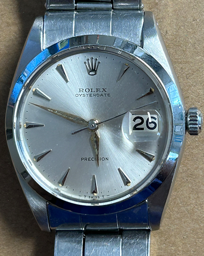 Rolex Oyster Precision 34MM Silver Dial Steel Bracelet (6694)