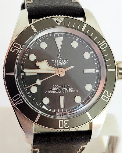 Tudor Black Bay Fifty-Eight 39MM Grey Dial Leather Strap (79010SG)