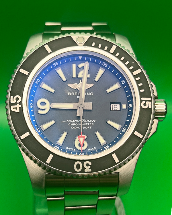 2020 Breitling Superocean 44MM Black Dial Steel Bracelet (A17367)