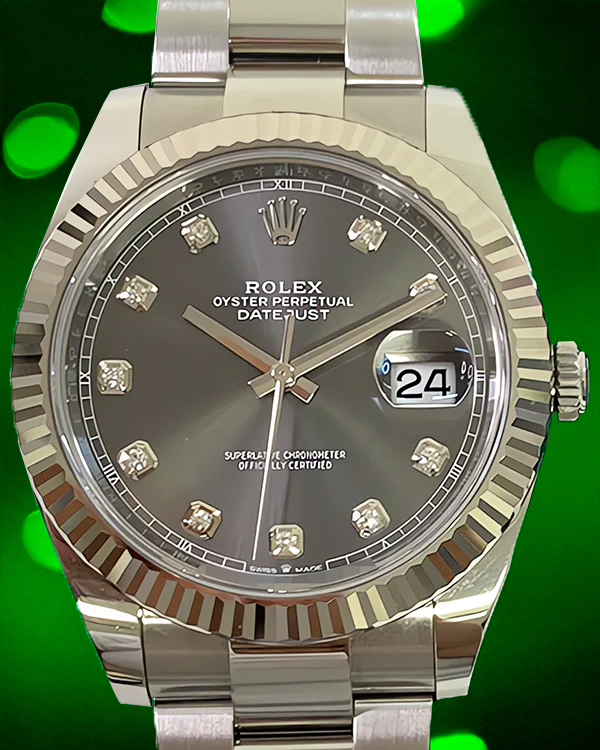 2022 Rolex Datejust 41MM Slate Dial Oyster Bracelet (126334)