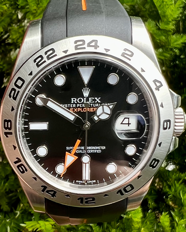 2012 Rolex Explorer II Oystersteel Black Dial (216570)