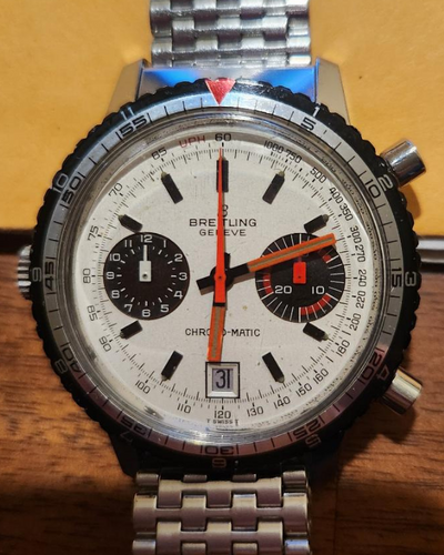 Breitling Chrono-Matic 40MM Silver Dial Steel Bracelet (2110)