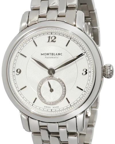 Montblanc Star Legacy 32MM White Dial Steel Bracelet (7470 118535)