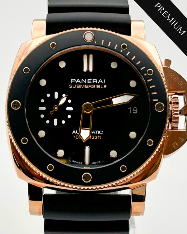 2021 Panerai Submersible Rose Gold Black Dial (PAM00974)