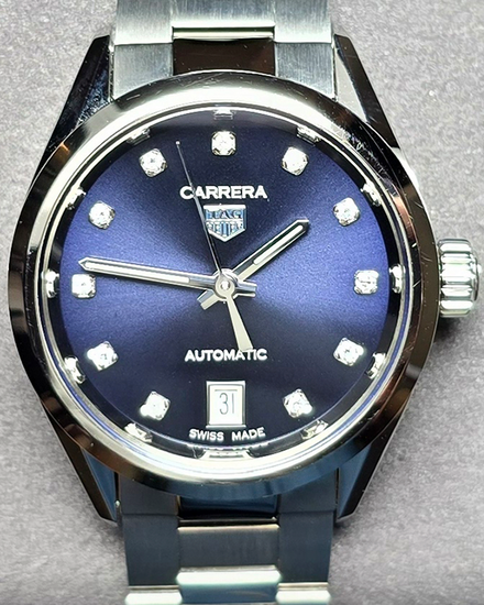 2024 Tag Heuer Carrera 29MM Blue Dial Steel Bracelet (WBN2413.BA0621)