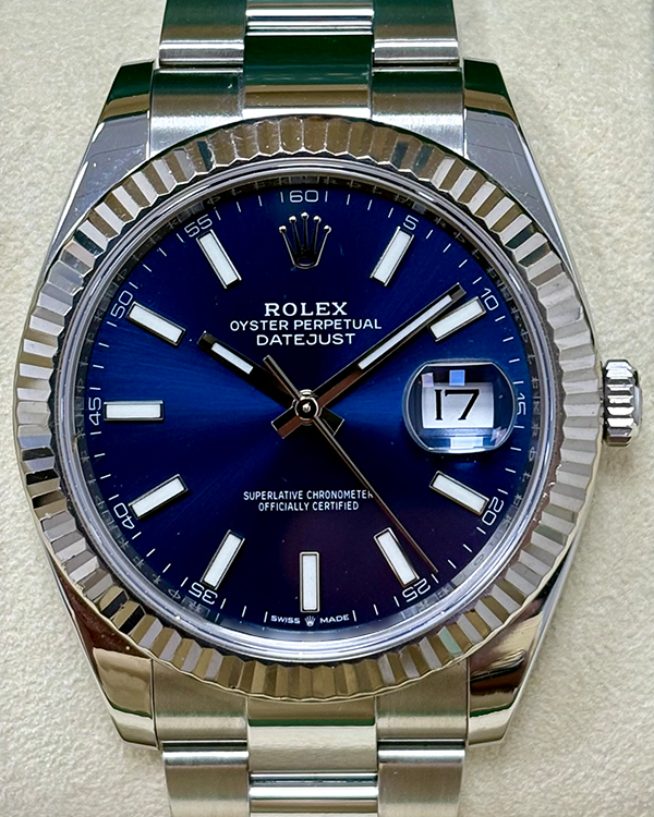 Rolex Datejust 41MM Blue Dial Oyster Bracelet (126334)