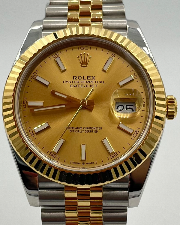 2021 Rolex Datejust 41MM Champagne Dial Two-Tone Jubilee Bracelet (126333)