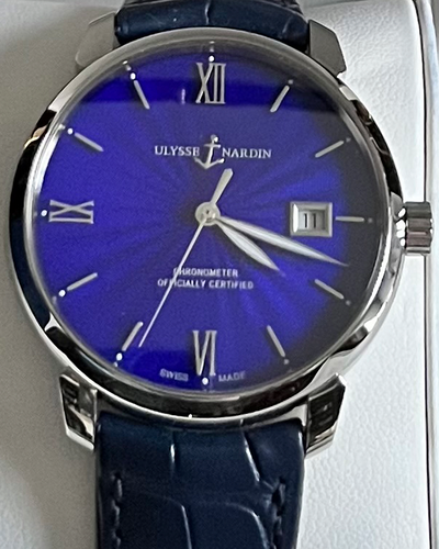 2020 Ulysse Nardin Classico 40MM Blue Dial Leather Strap (8153-111-2/E3)