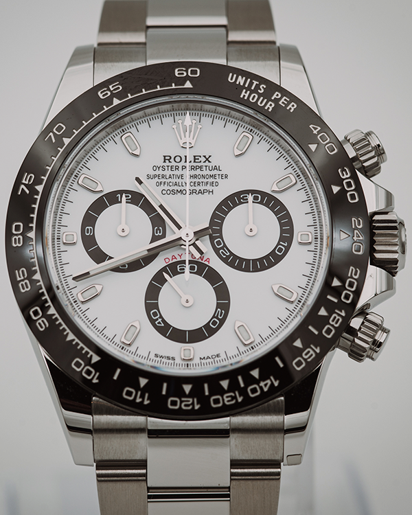 No Reserve - 2020 Rolex Cosmograph Daytona "Panda" 40MM White Dial Oyster Bracelet (116500LN)