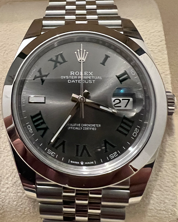 2023 Rolex Datejust "Wimbledon" 41MM Slate Dial Jubilee Bracelet (126300)