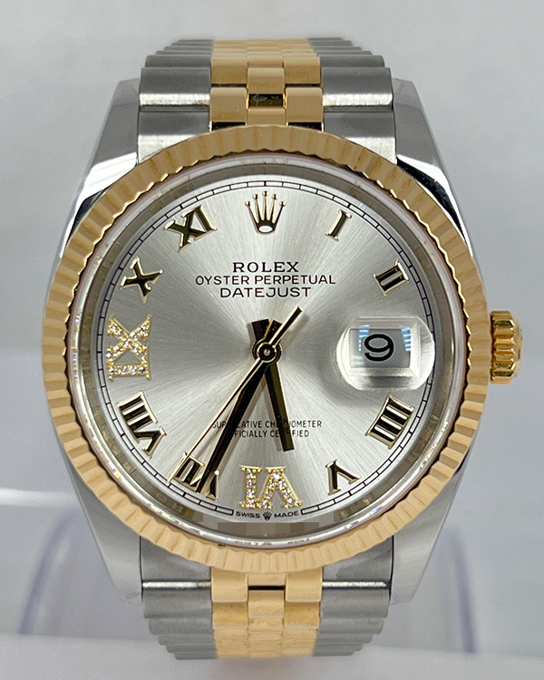 2022 Rolex Datejust 36MM Silver Dial Two-Tone Jubilee Bracelet (126233)