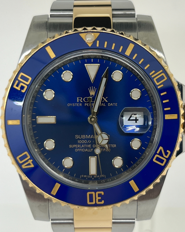 Rolex Submariner Date 40MM Blue Dial Two-Tone Bracelet (116613LB)