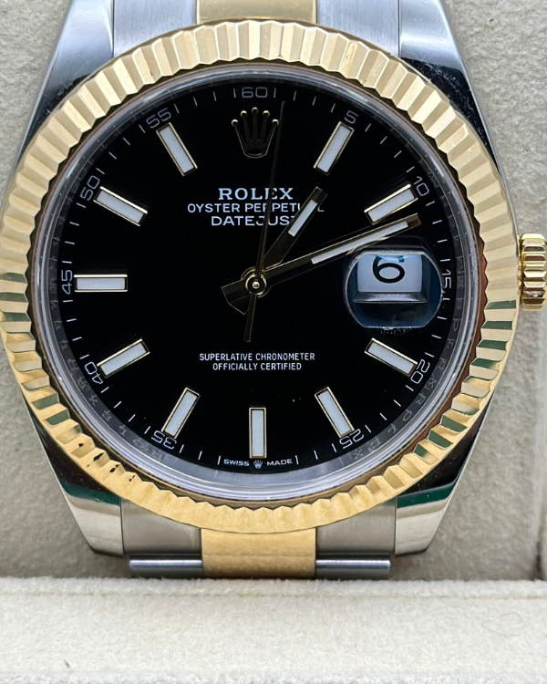 2020 Rolex Datejust 41MM Black Dial Two-Tone Bracelet (126333)