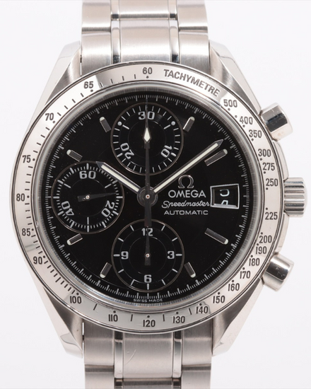 Omega Speedmaster Date 39MM Black Dial Steel Bracelet (3513.50.00)