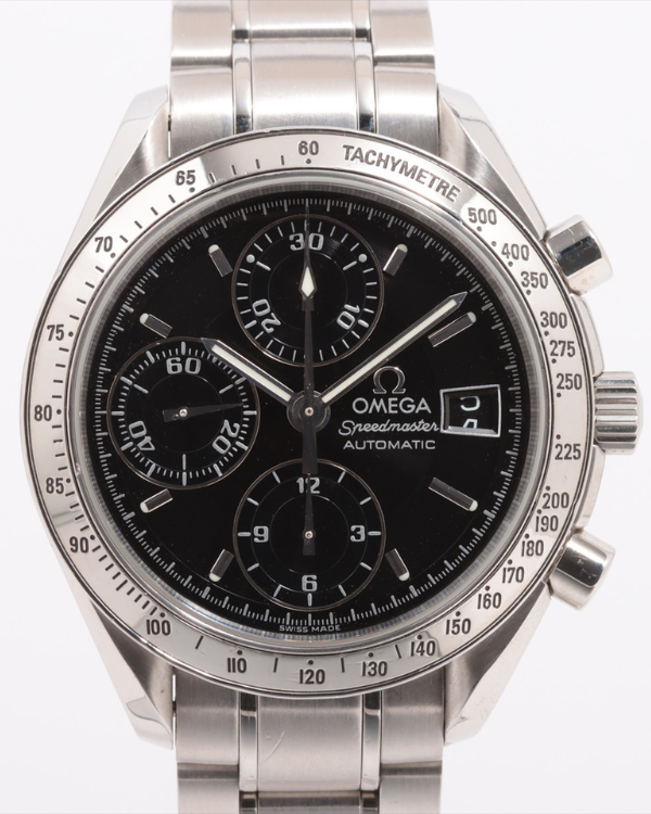 Omega Speedmaster Date 39MM Black Dial Steel Bracelet (3513.50.00)