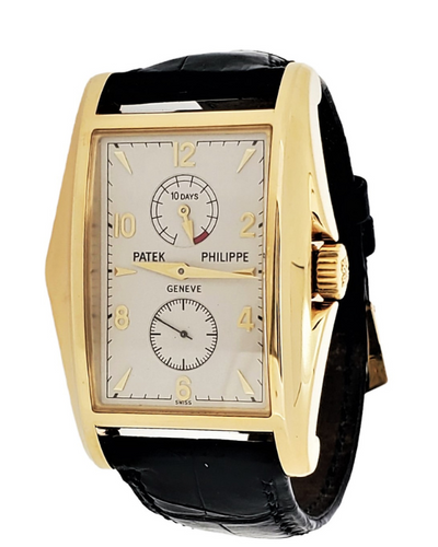 2000 Patek Philippe Gondolo 46x34MM White Dial Leather Strap (5100J-001)