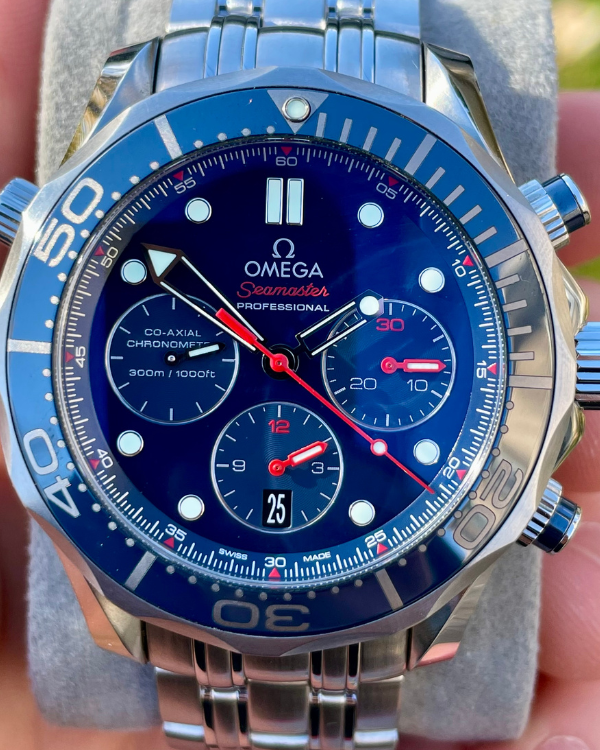 2017 Omega Seamaster Diver 300M 44MM Blue Dial Steel Bracelet (212.30.44.50.03.001)