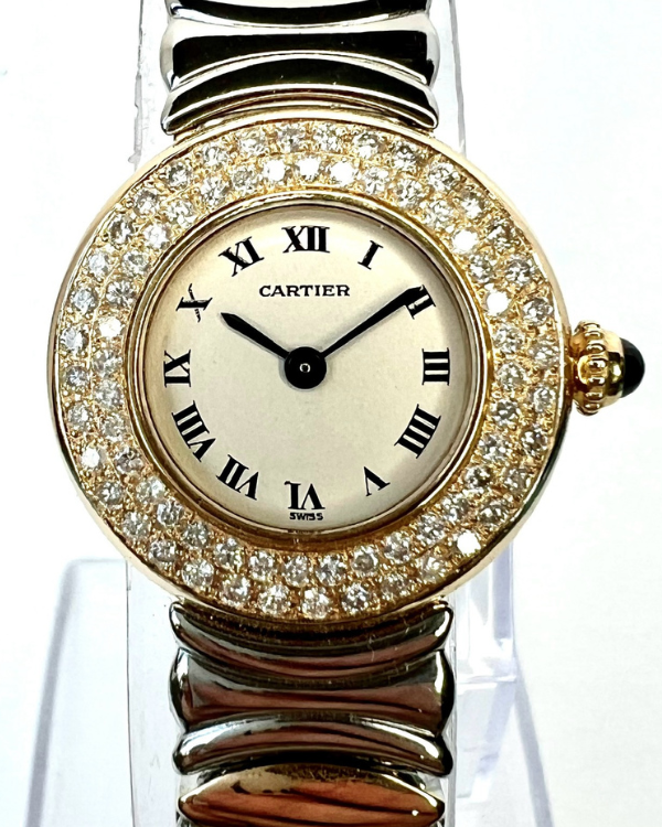 Cartier Colisee 24MM Quartz Cream Dial Two-Tone Bracelet (3160)