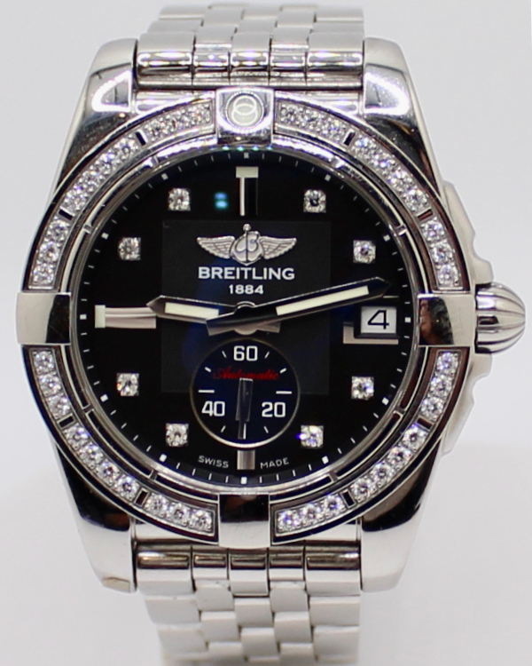 Breitling Galatic 36MM Black Dial Steel Bracelet (A37330)