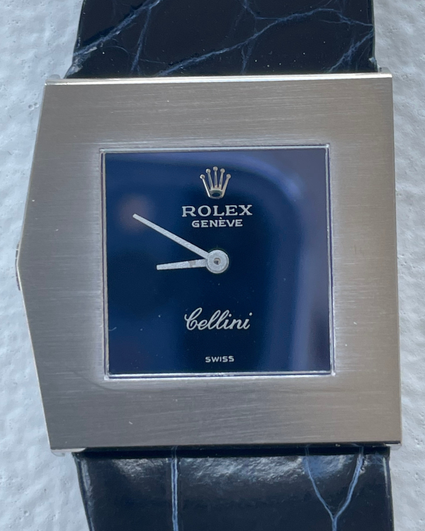 Rolex King Midas Cellini White Gold Blue Dial (4017-8)