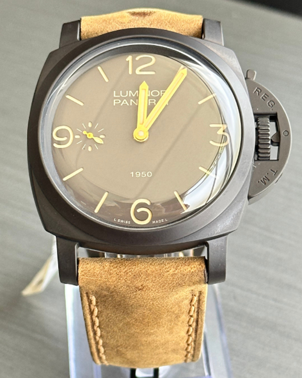 Panerai Luminor 1950 3 Days Composite Ceramic Brown Dial (PAM00375)