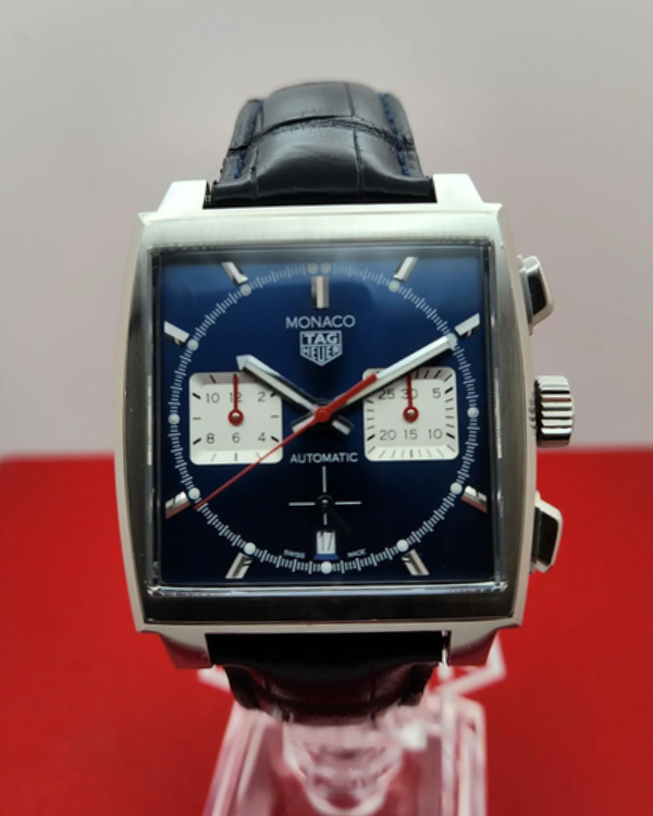 2021 TAG Heuer Monaco 39MM Strap Steel Blue Dial (CBL2111.FC6453)