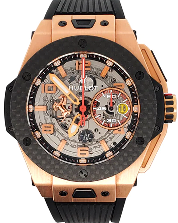 2009 Hublot Big Bang Ferrari L.E. 45MM Skeleton Dial Rubber Strap (401.0Q.0123.VR)