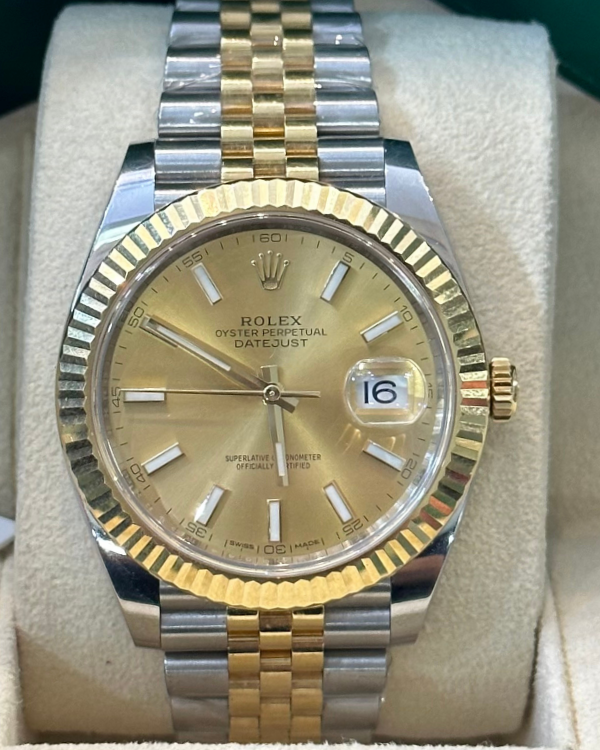 2018 Rolex Datejust 41MM Jubilee Two-Tone Champagne Dial (126333)