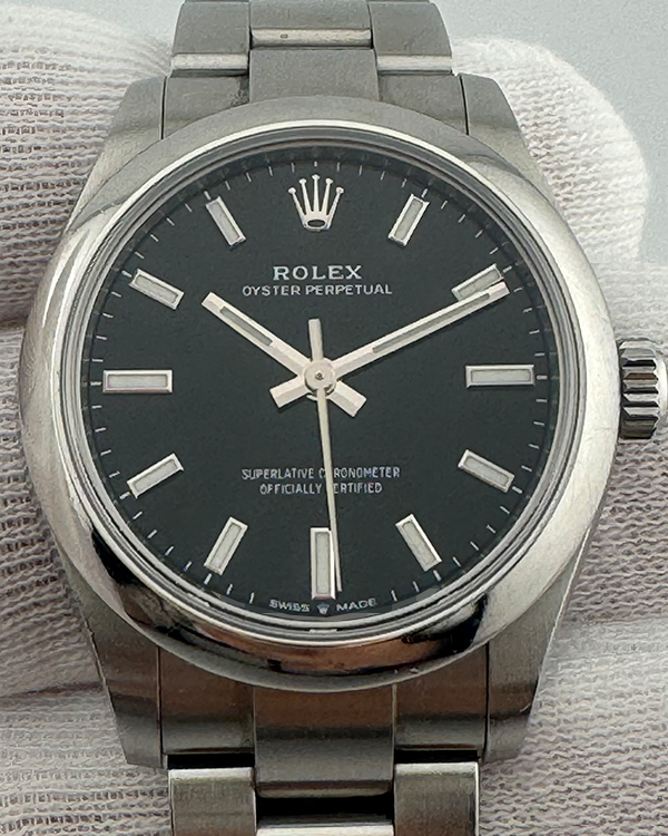 2020 Rolex Oyster Perpetual 31MM Black Dial Oyster Bracelet (277200)