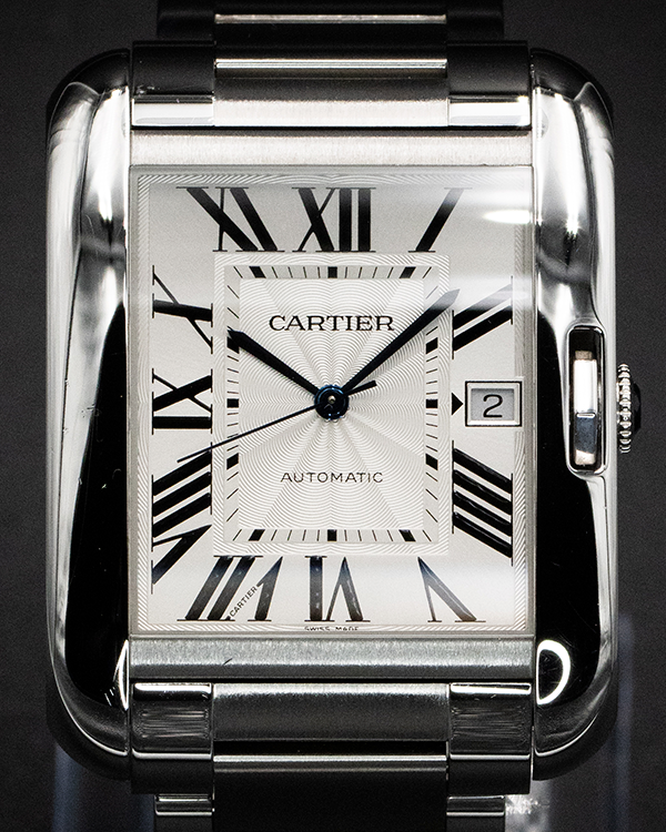 2017 Cartier Tank Anglaise XL 47MM Silver Dial Steel Bracelet (W531008)